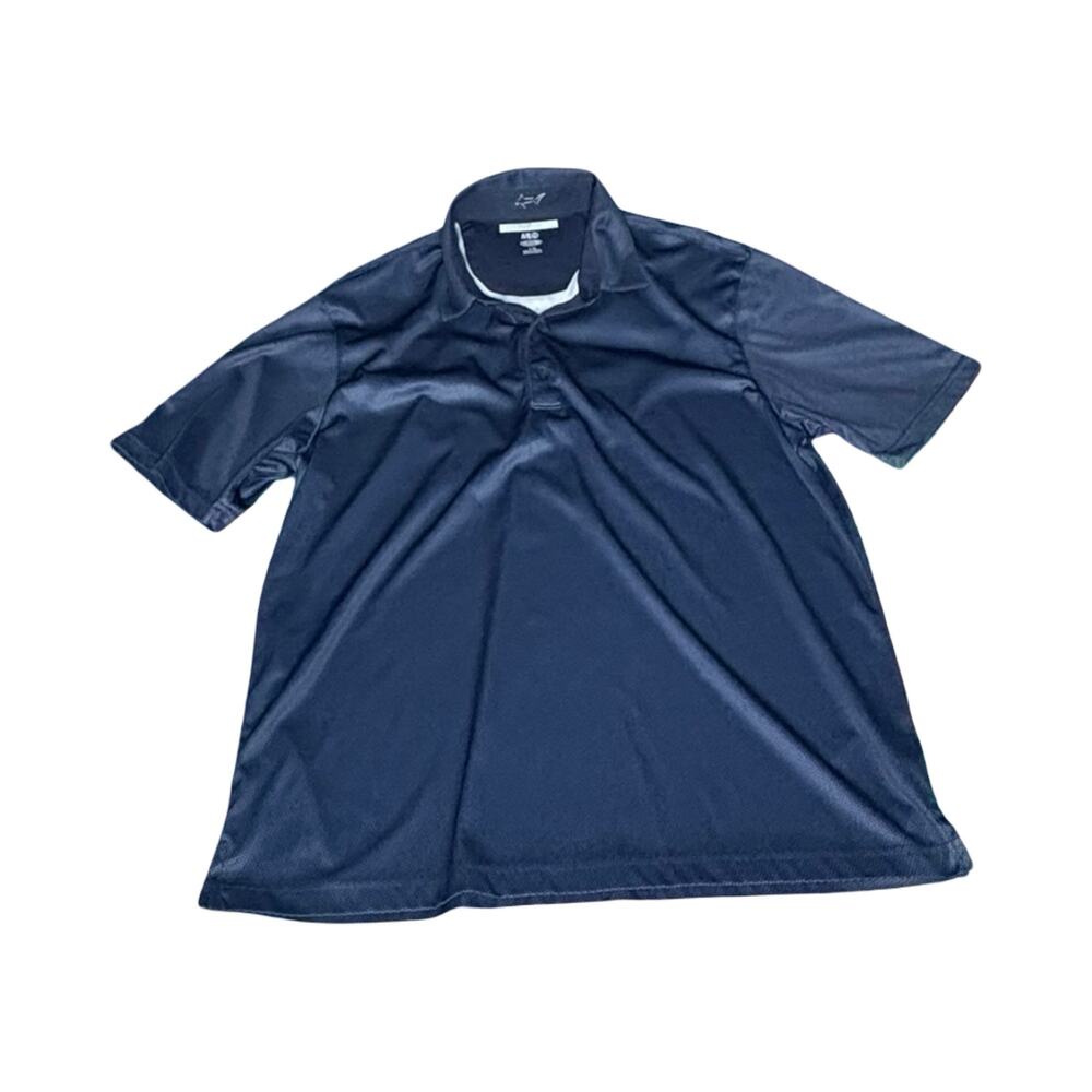 Greg Norman Navy Blue Performance Golf Polo Shirt - Mens L